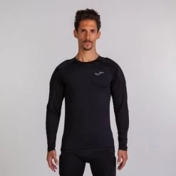 JOMA Camiseta Manga Larga Hombre Protec Negro -Deportiva Ropa Tienda 100009.100 6