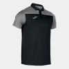 JOMA Polo Manga Corta Hombre Hobby II Negro Gris -Deportiva Ropa Tienda 101371.111 1