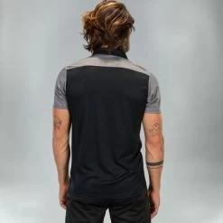 JOMA Polo Manga Corta Hombre Hobby II Negro Gris -Deportiva Ropa Tienda 101371.111 4