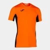JOMA Camiseta Manga Corta Hombre Superliga Naranja Negro -Deportiva Ropa Tienda 101469.881 1