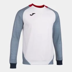 JOMA Sudadera Hombre Essential II Blanco Marino Rojo