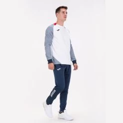 JOMA Sudadera Hombre Essential II Blanco Marino Rojo -Deportiva Ropa Tienda 101510.203 5