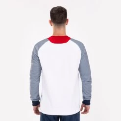 JOMA Sudadera Hombre Essential II Blanco Marino Rojo -Deportiva Ropa Tienda 101510.203 8