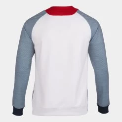 JOMA Sudadera Hombre Essential II Blanco Marino Rojo -Deportiva Ropa Tienda 101510.203 9