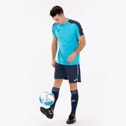 JOMA Short Hombre Maxi Marino Turquesa Flúor -Deportiva Ropa Tienda 101657.342 4