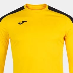 JOMA Camiseta Manga Larga Hombre Academy III Amarillo Negro -Deportiva Ropa Tienda 101658.901 4