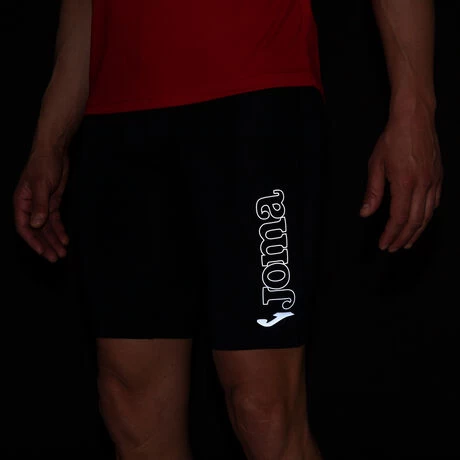 JOMA Mallas Cortas Hombre Running Night Negro 10 JOMA Mallas Cortas Hombre Running Night Negro - Imagen 8