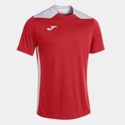 JOMA Camiseta Manga Corta Hombre Championship VI Rojo Blanco