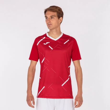 JOMA Camiseta Manga Corta Hombre Tiger III Rojo Blanco 4 JOMA Camiseta Manga Corta Hombre Tiger III Rojo Blanco - Imagen 2