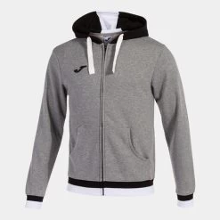 JOMA Chaqueta Con Capucha Hombre Confort II Gris Melange Negro