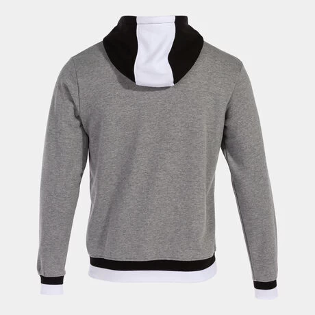 JOMA Chaqueta Con Capucha Hombre Confort II Gris Melange Negro 4 JOMA Chaqueta Con Capucha Hombre Confort II Gris Melange Negro - Imagen 2