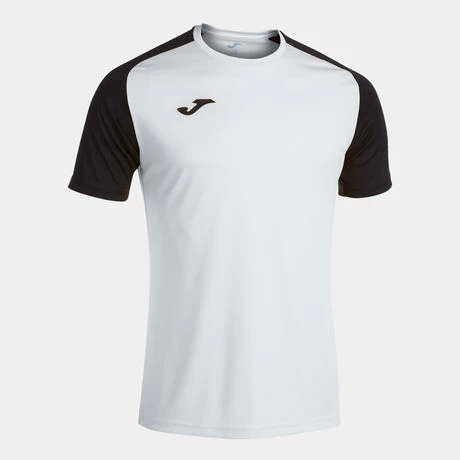 JOMA Camiseta Manga Corta Hombre Academy IV Blanco Negro 3 JOMA Camiseta Manga Corta Hombre Academy IV Blanco Negro