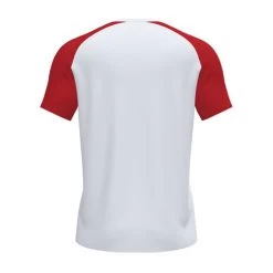 JOMA Camiseta Manga Corta Hombre Academy IV Blanco Rojo -Deportiva Ropa Tienda 101968.206 2