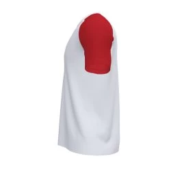 JOMA Camiseta Manga Corta Hombre Academy IV Blanco Rojo -Deportiva Ropa Tienda 101968.206 3