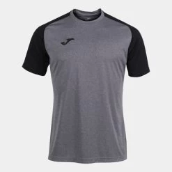 JOMA Camiseta Manga Corta Hombre Academy IV Gris Melange Negro