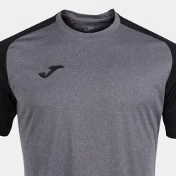 JOMA Camiseta Manga Corta Hombre Academy IV Gris Melange Negro -Deportiva Ropa Tienda 101968.251 4