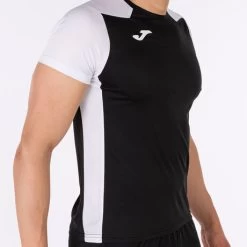 JOMA Camiseta Manga Corta Hombre Record II Negro Blanco -Deportiva Ropa Tienda 102223.102 4
