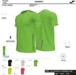 JOMA Camiseta Manga Corta Hombre R-City Coral Flúor 11 JOMA Camiseta Manga Corta Hombre R-City Coral Flúor -Deportiva Ropa Tienda 102644.040 5