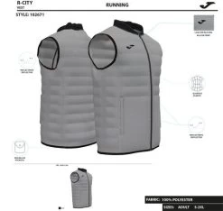 JOMA Chaleco Acolchado Hombre R-Night Negro -Deportiva Ropa Tienda 102671.100 9