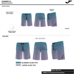 JOMA Bañador Bermuda Hombre Degraded Azul -Deportiva Ropa Tienda 102732.554 7