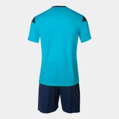 JOMA Set Hombre Phoenix Turquesa Flúor Marino -Deportiva Ropa Tienda 102741.013 2