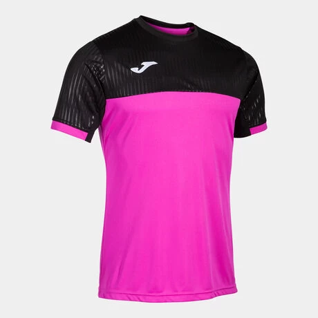 JOMA Camiseta Manga Corta Hombre Montreal Rosa Flúor Negro 3 JOMA Camiseta Manga Corta Hombre Montreal Rosa Flúor Negro
