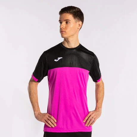 JOMA Camiseta Manga Corta Hombre Montreal Rosa Flúor Negro 4 JOMA Camiseta Manga Corta Hombre Montreal Rosa Flúor Negro - Imagen 2