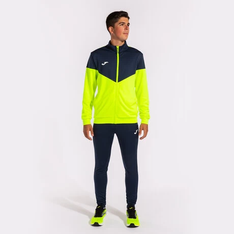 JOMA Chándal Hombre Oxford Amarillo Flúor Marino 4 JOMA Chándal Hombre Oxford Amarillo Flúor Marino - Imagen 2