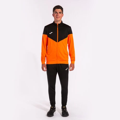 JOMA Chándal Hombre Oxford Naranja Negro 4 JOMA Chándal Hombre Oxford Naranja Negro - Imagen 2