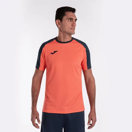 JOMA Camiseta Manga Corta Hombre Eco Championship Naranja Flúor Marino 4 JOMA Camiseta Manga Corta Hombre Eco Championship Naranja Flúor Marino - Imagen 2