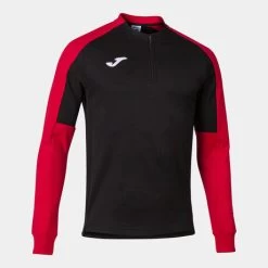 JOMA Sudadera Hombre Eco Championship Negro Rojo -Deportiva Ropa Tienda 102749.106 3