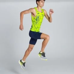 JOMA Camiseta Tirantes Hombre Elite IX Amarillo Flúor -Deportiva Ropa Tienda 102754.067 5