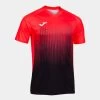 JOMA Camiseta Manga Corta Hombre Tiger IV Negro Coral Flúor -Deportiva Ropa Tienda 102764.119 1