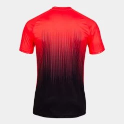 JOMA Camiseta Manga Corta Hombre Tiger IV Negro Coral Flúor -Deportiva Ropa Tienda 102764.119 8
