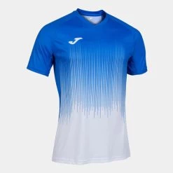 JOMA Camiseta Manga Corta Hombre Tiger IV Blanco Royal