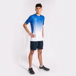 JOMA Camiseta Manga Corta Hombre Tiger IV Blanco Royal -Deportiva Ropa Tienda 102764.207 6