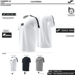 JOMA Camiseta Manga Corta Hombre California Gris Melange 9 JOMA Camiseta Manga Corta Hombre California Gris Melange -Deportiva Ropa Tienda 102769.280 4