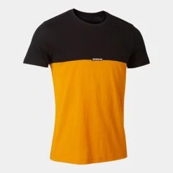JOMA Camiseta Manga Corta Hombre California Negro Naranja