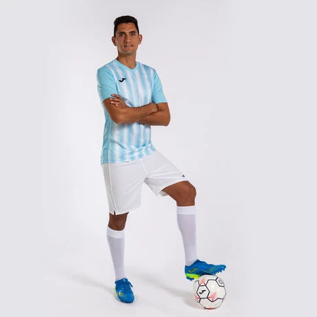JOMA Camiseta Manga Corta Hombre Inter II Celeste Blanco 8 JOMA Camiseta Manga Corta Hombre Inter II Celeste Blanco - Imagen 6