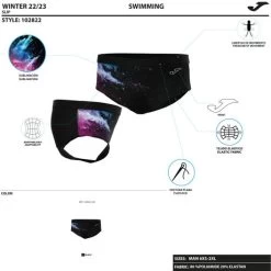 JOMA Bañador Slip Hombre Splash Negro -Deportiva Ropa Tienda 102822.100 11