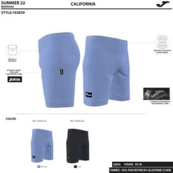 JOMA Bermuda Hombre California Negro -Deportiva Ropa Tienda 102839.100 5