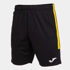 JOMA Bermuda Hombre Eco Championship Negro Amarillo