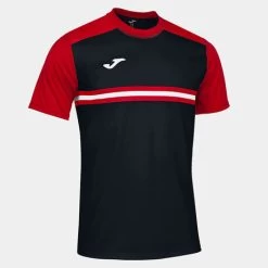 JOMA Camiseta Manga Corta Hombre Hispa IV Negro Rojo