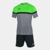 JOMA Set Hombre Danubio Gris Melange Verde Flúor -Deportiva Ropa Tienda 102857.251 1