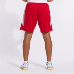 JOMA Short Hombre Glasgow Rojo Blanco -Deportiva Ropa Tienda 102975.602 7