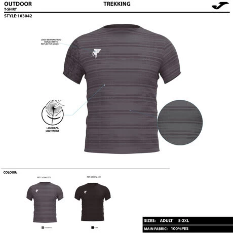 JOMA Camiseta Manga Corta Hombre Explorer Antracita 5 JOMA Camiseta Manga Corta Hombre Explorer Antracita - Imagen 3