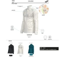 JOMA Chaqueta Hombre Challenge Blanco 17 JOMA Chaqueta Hombre Challenge Blanco -Deportiva Ropa Tienda 103068.200 8