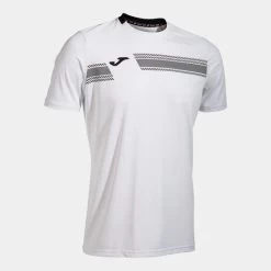 JOMA Camiseta Manga Corta Hombre Smash Blanco Negro