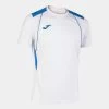 JOMA Camiseta Manga Corta Hombre Championship VII Blanco Royal -Deportiva Ropa Tienda 103081.207 1