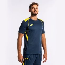 JOMA Camiseta Manga Corta Hombre Championship VII Marino Amarillo -Deportiva Ropa Tienda 103081.339 5